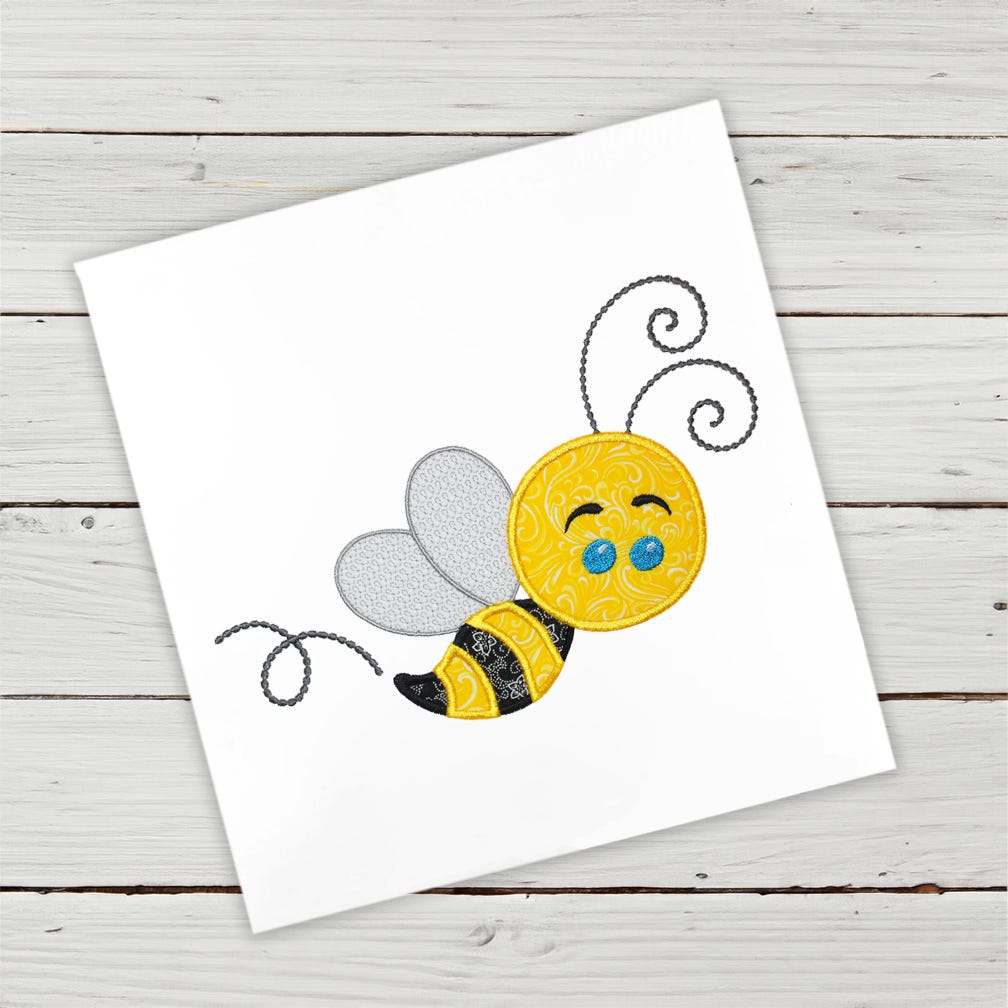 Busy Bee | Machine Embroidery Designs by JuJu