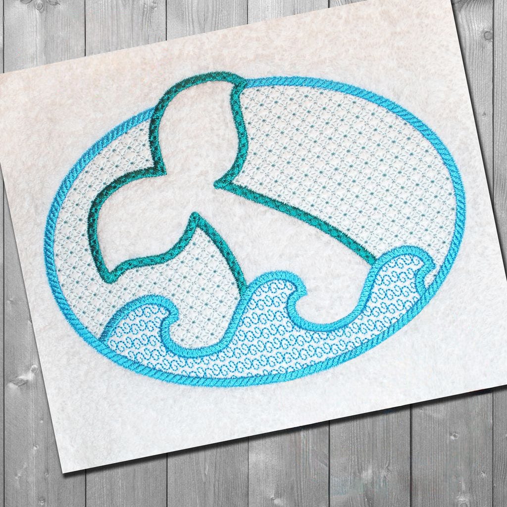 Mermaid Tail Towel Motif