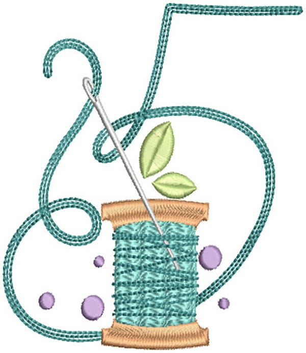 Sewing Numbers | Machine Embroidery Designs by JuJu