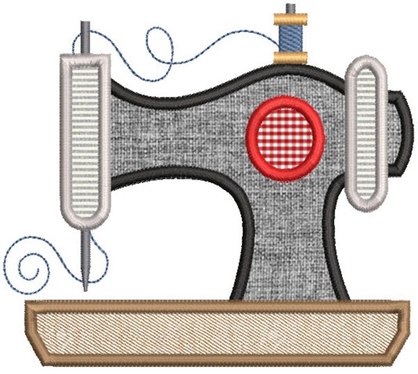 Sewing Room Applique 1 Machine Embroidery Designs by JuJu