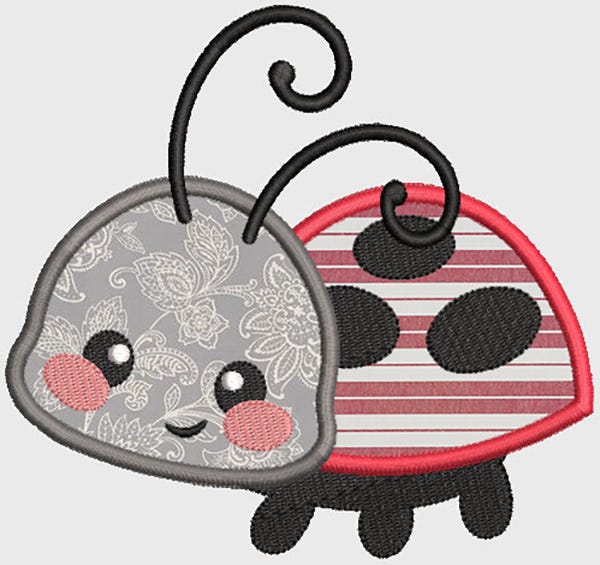 Silly Ladybugs Digital Machine Embroidery Designs by JuJu