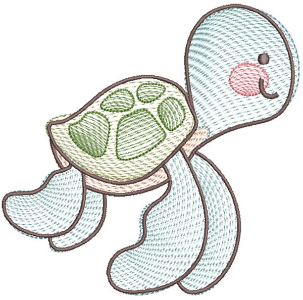 Sketch Sea Life Friends Machine Embroidery Designs by JuJu