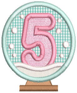 Snowglobe Numbers | Machine Embroidery Designs by JuJu