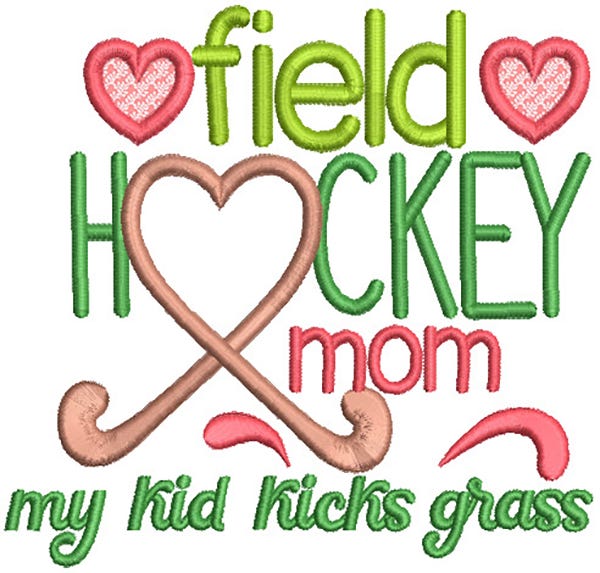 Sports Mom Word Art 2 Machine Embroidery Designs by JuJu