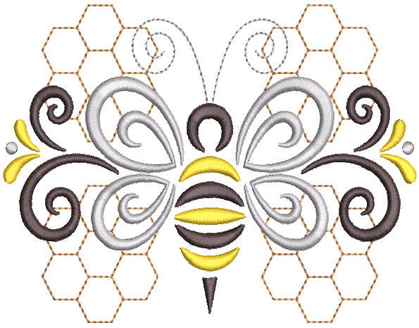 Spring Swirls 1 Machine Embroidery Designs by JuJu