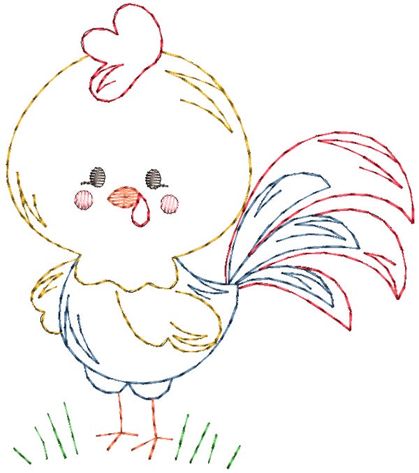 Sweet Farm Vintage Machine Embroidery Designs By JuJu