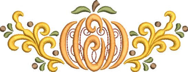 Swirly Autumn Machine Embroidery Designs by JuJu