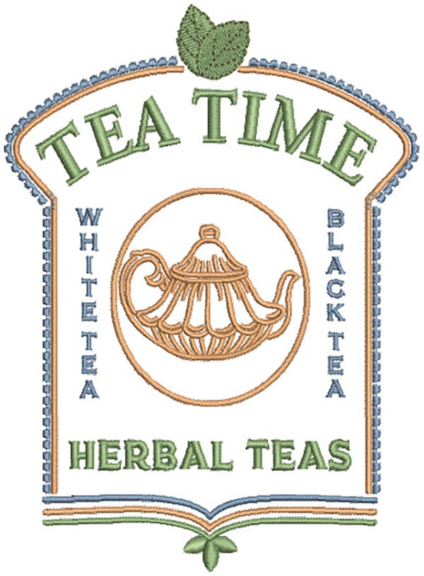 Tea Room 1 Machine Embroidery Designs by JuJu