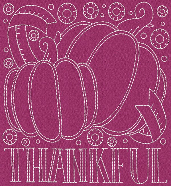 Thanksgiving Folk Quilt Blocks Machine Embroidery Designs by JuJu