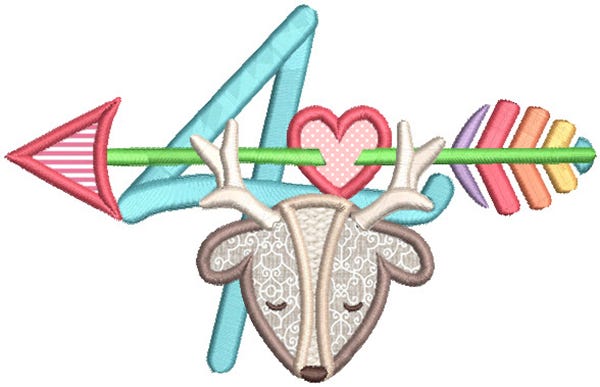 Tribal Baby Numbers Machine Embroidery Designs by JuJu