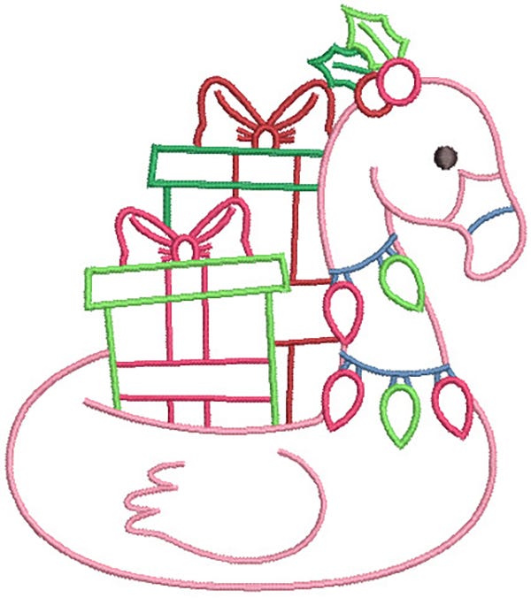 Tropical Christmas Digital Embroidery Designs by JuJu