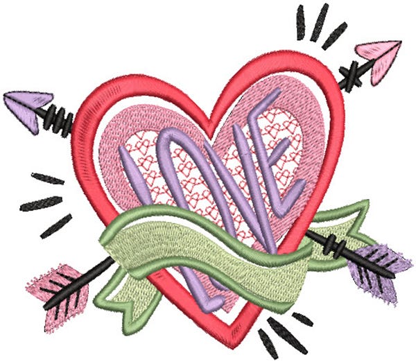 Valentines Sampler Machine Embroidery Designs by JuJu