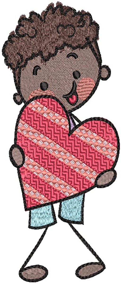 Valentines Stix People | Machine Embroidery Designs by JuJu