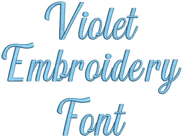 Violet Embroidery Font | Machine Embroidery Designs by JuJu