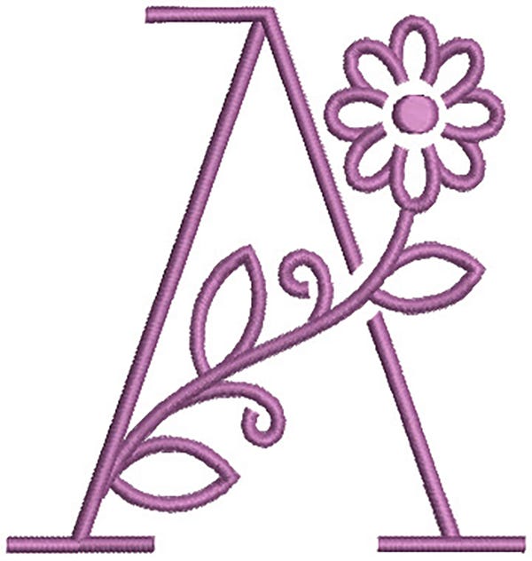 Violetta Monogram | Machine Embroidery Designs by JuJu