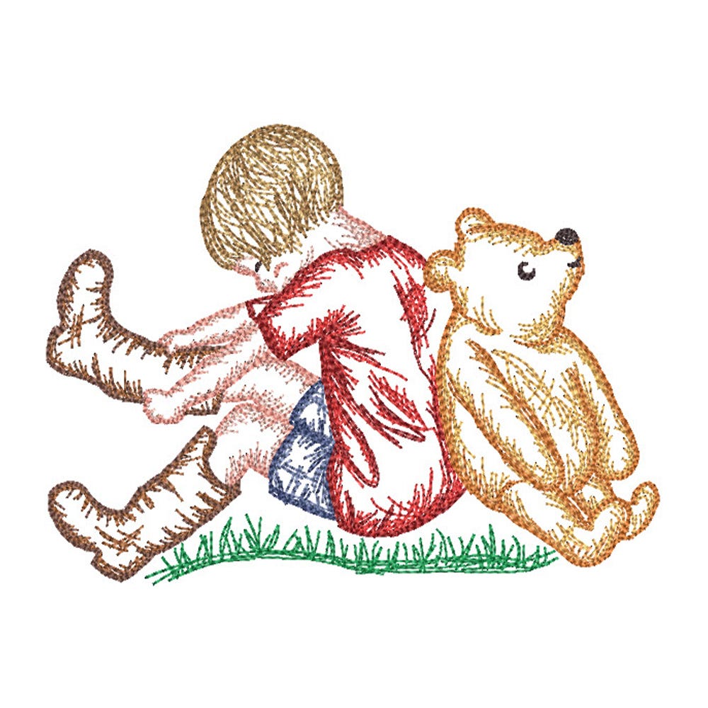 Winnie-the-Pooh Embroidery Designs and Quilting Bundle