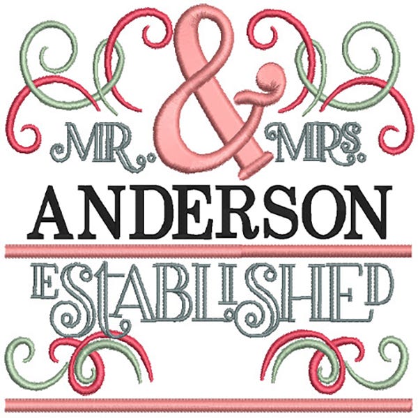 Wedding Templates Machine Embroidery Designs by JuJu