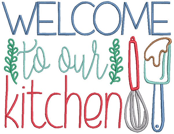 Welcome Signs 6 | Machine Embroidery Designs by JuJu