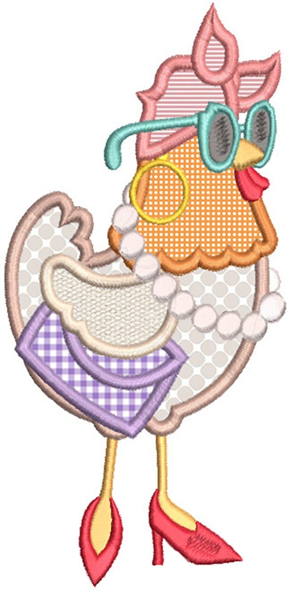 Whimsical Chickens | Machine Embroidery Designs by JuJu