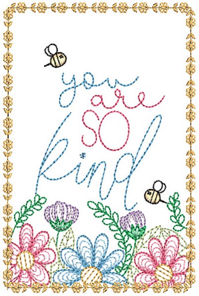 You Are Special Greeting Cards 2 | Machine Embroidery Designs by JuJu