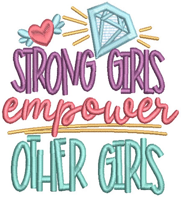 You Glow Girl Digital Machine Embroidery Designs by JuJu