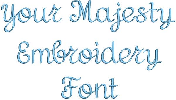 Your Majesty Embroidery Font | Machine Embroidery Designs by JuJu