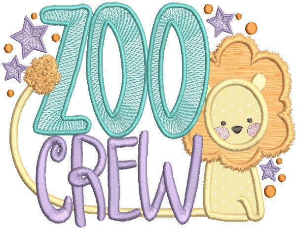 Zoo Word Art 1 Machine Embroidery Designs By JuJu