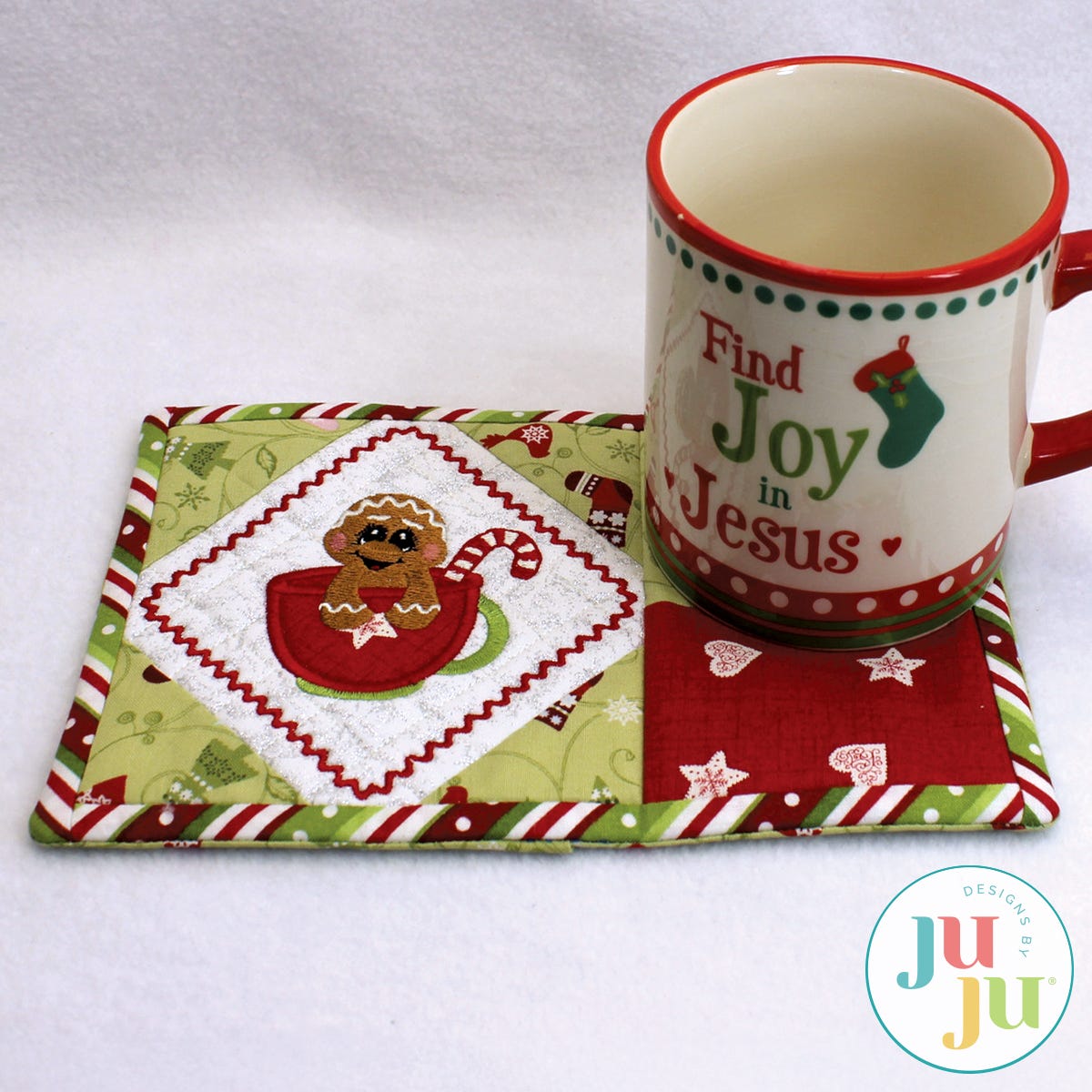  Ginger Snack Mat by Oma's Place | Machine Embroidery Designs by JuJu