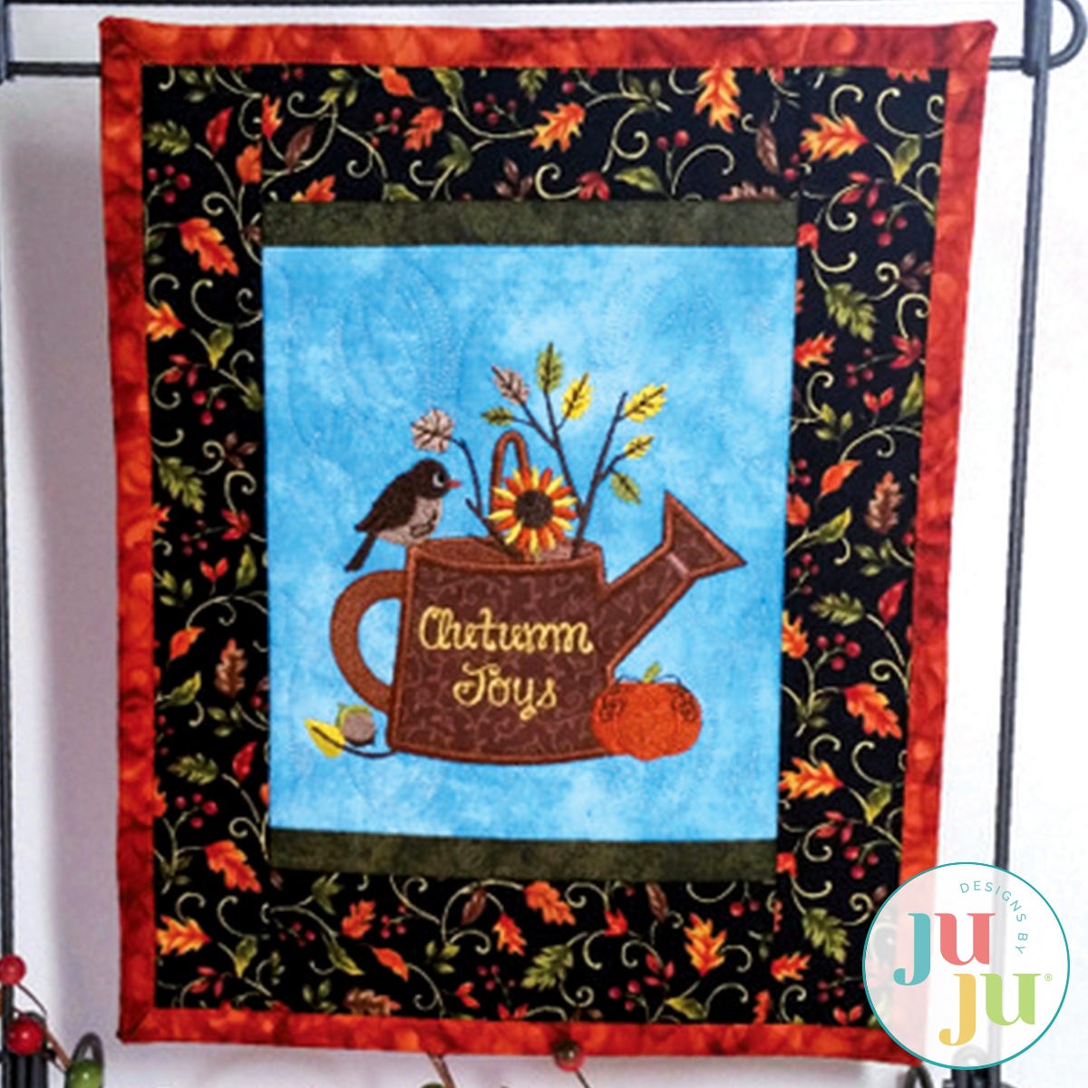 In The Hoop Autumn Mini Quilt Project by Oma's Place | Machine Embroidery Designs by JuJu