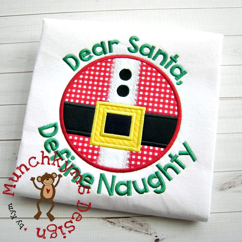 Dear Santa | Machine Embroidery Designs by JuJu