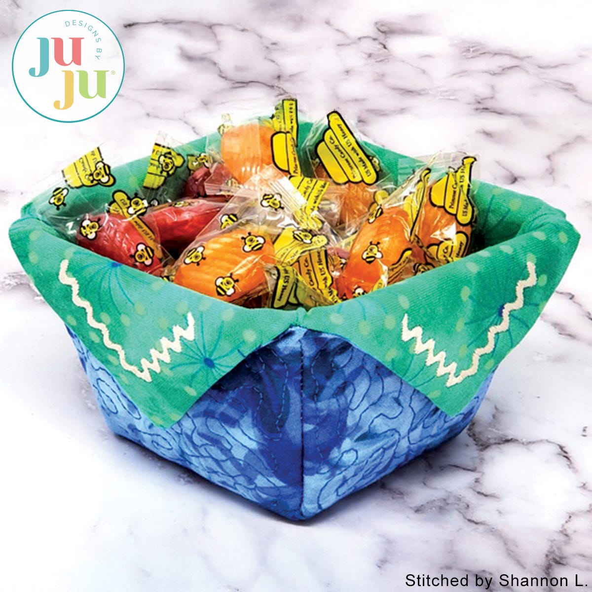 In The Hoop Catch All Basket Project by Oma's Place | Machine Embroidery Designs by JuJu