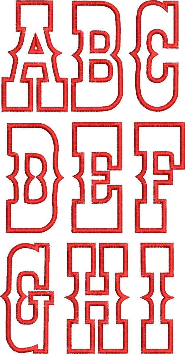                                 Cowboy Applique Font | Machine Embroidery Designs by JuJu
                            