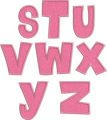 Easter Egg Applique Font