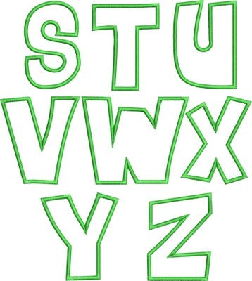 St Patricks Applique Font