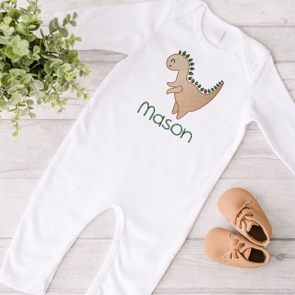 Sketchy Dinos 2 | Machine Embroidery Designs by JuJu