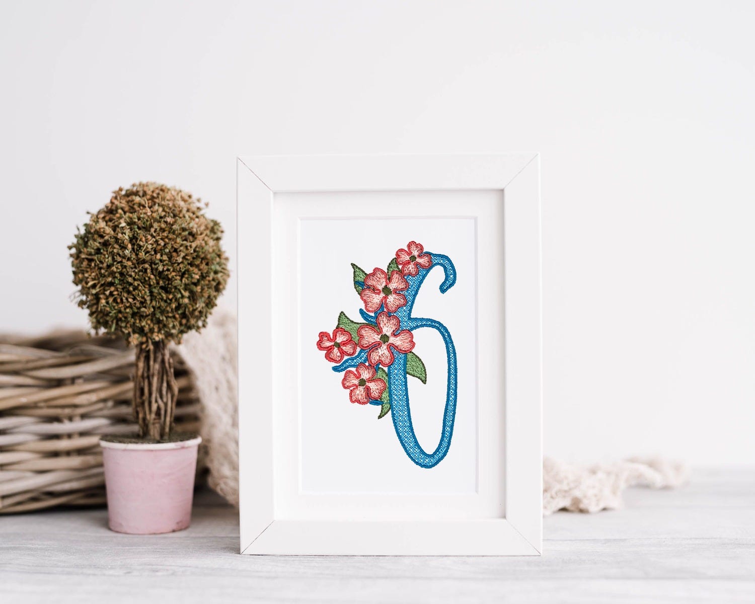 Dogwood Numbers | Machine Embroidery Designs by JuJu