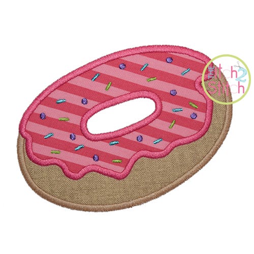 Donut Applique | Machine Embroidery Designs by JuJu