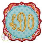 Double Applique Frame 2 | Machine Embroidery Designs by JuJu