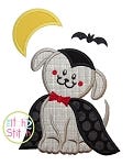 Dracula Dog Applique | Machine Embroidery Designs by JuJu