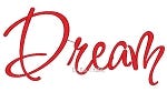 Dream - Inspirational Words | Machine Embroidery Designs by JuJu