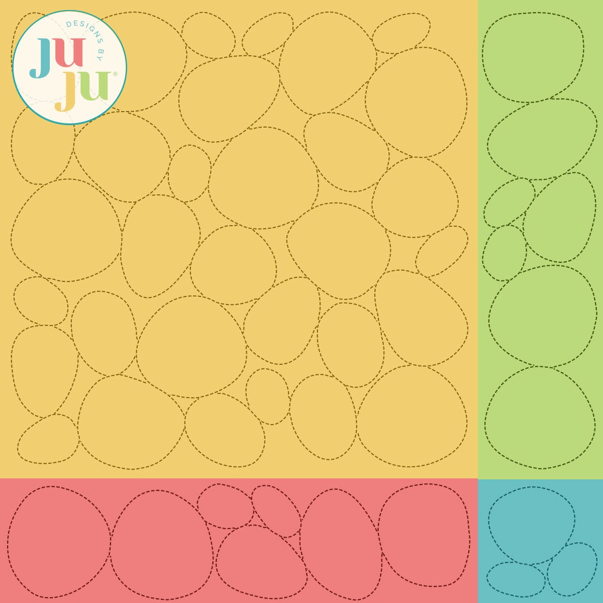 Pebbles Quilting Backdrops Design | Machine Embroidery Designs by JuJu