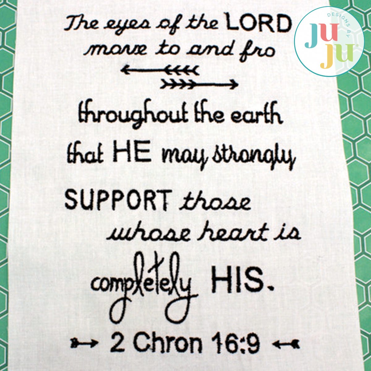 2 Chronicles 16:9 by Oma's Place | Machine Embroidery Designs by JuJu