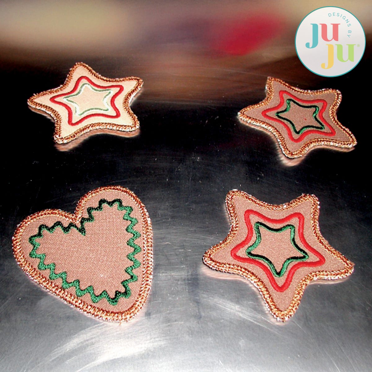  Ginger Delight Embroidery Set by Oma's Place | Machine Embroidery Designs by JuJu