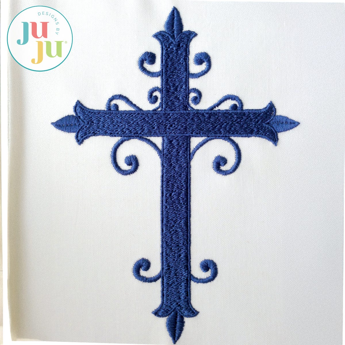 Decorative Cross by Oma's Place | Machine Embroidery Designs by JuJu