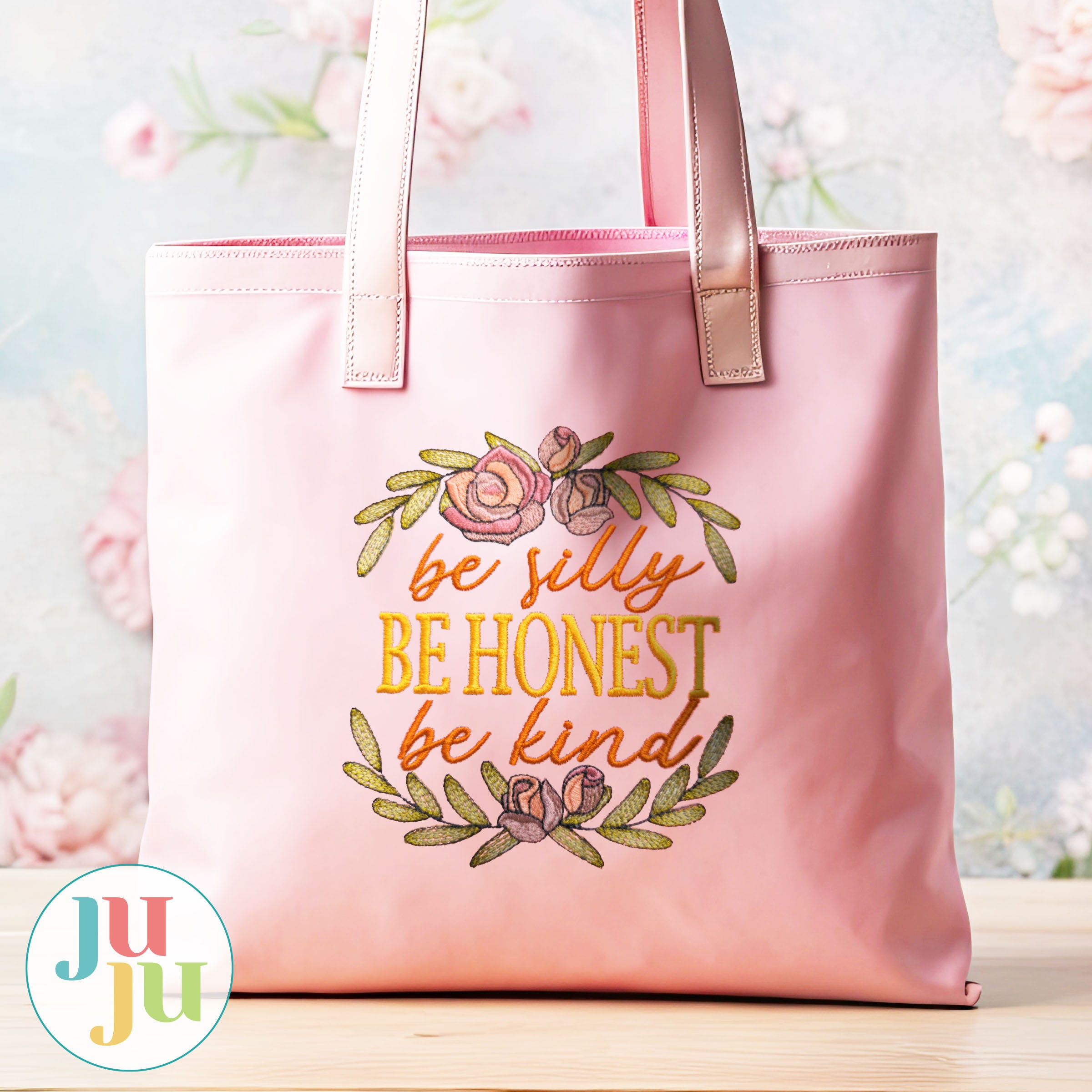 Silly Honest Kind Word Art Embroidery Design | Machine Embroidery Designs by JuJu