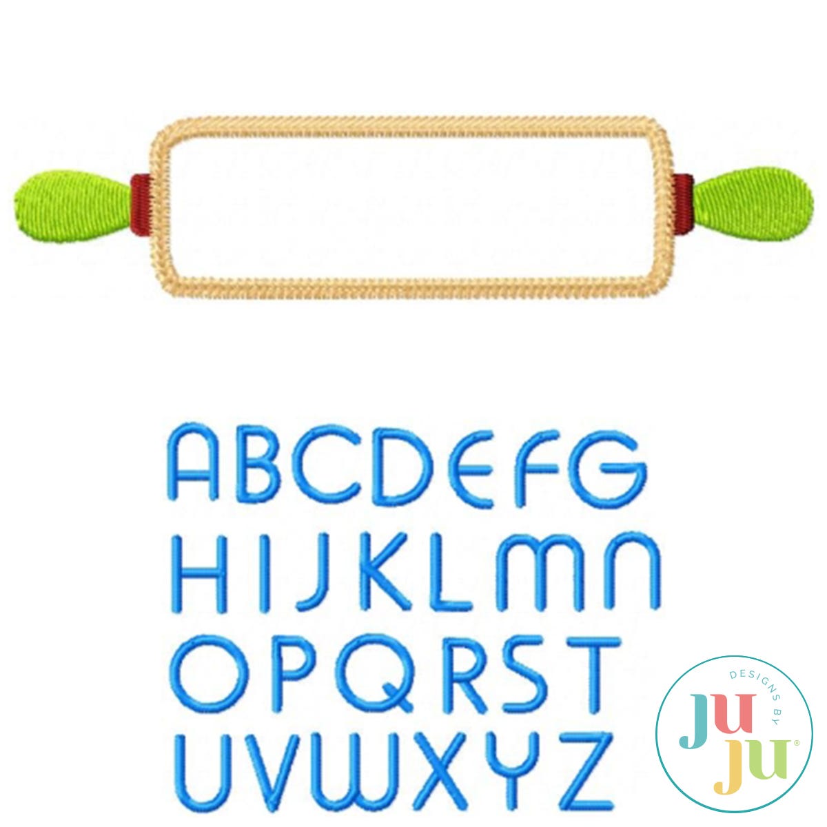 Applique Rolling Pins by Oma's Place | Machine Embroidery Designs by JuJu