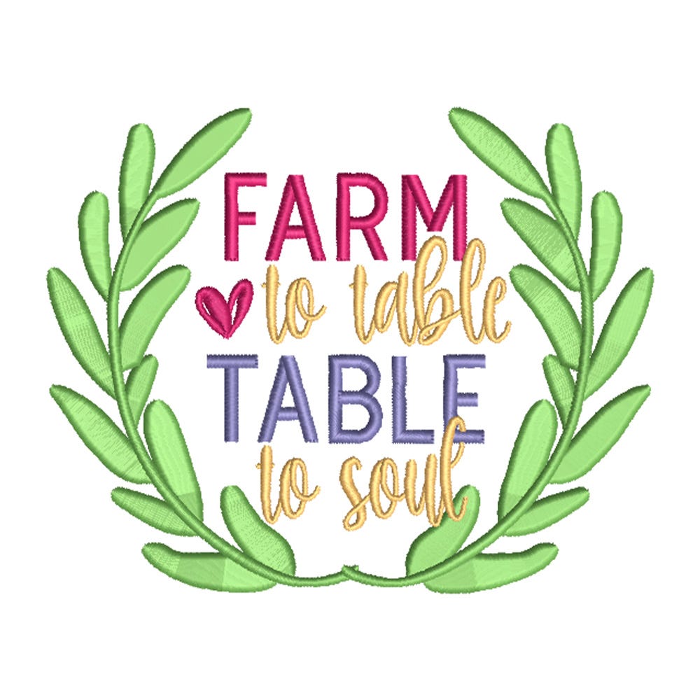 FREE Table to Soul Embroidery Design | Machine Embroidery Designs by JuJu