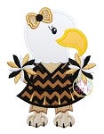 Eagle Cheer Applique | Machine Embroidery Designs by JuJu