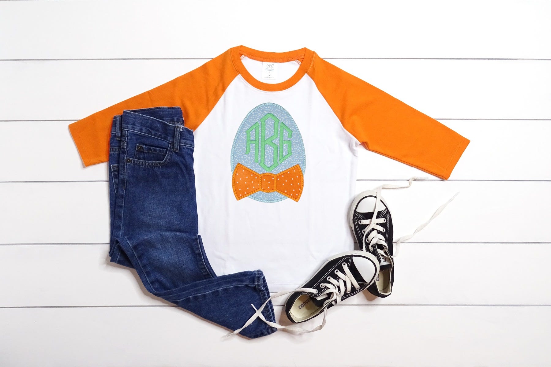 Easter Egg Bow Tie Applique | Machine Embroidery Designs by JuJu