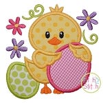 Easter Chick Eggs Applique | Machine Embroidery Designs by JuJu